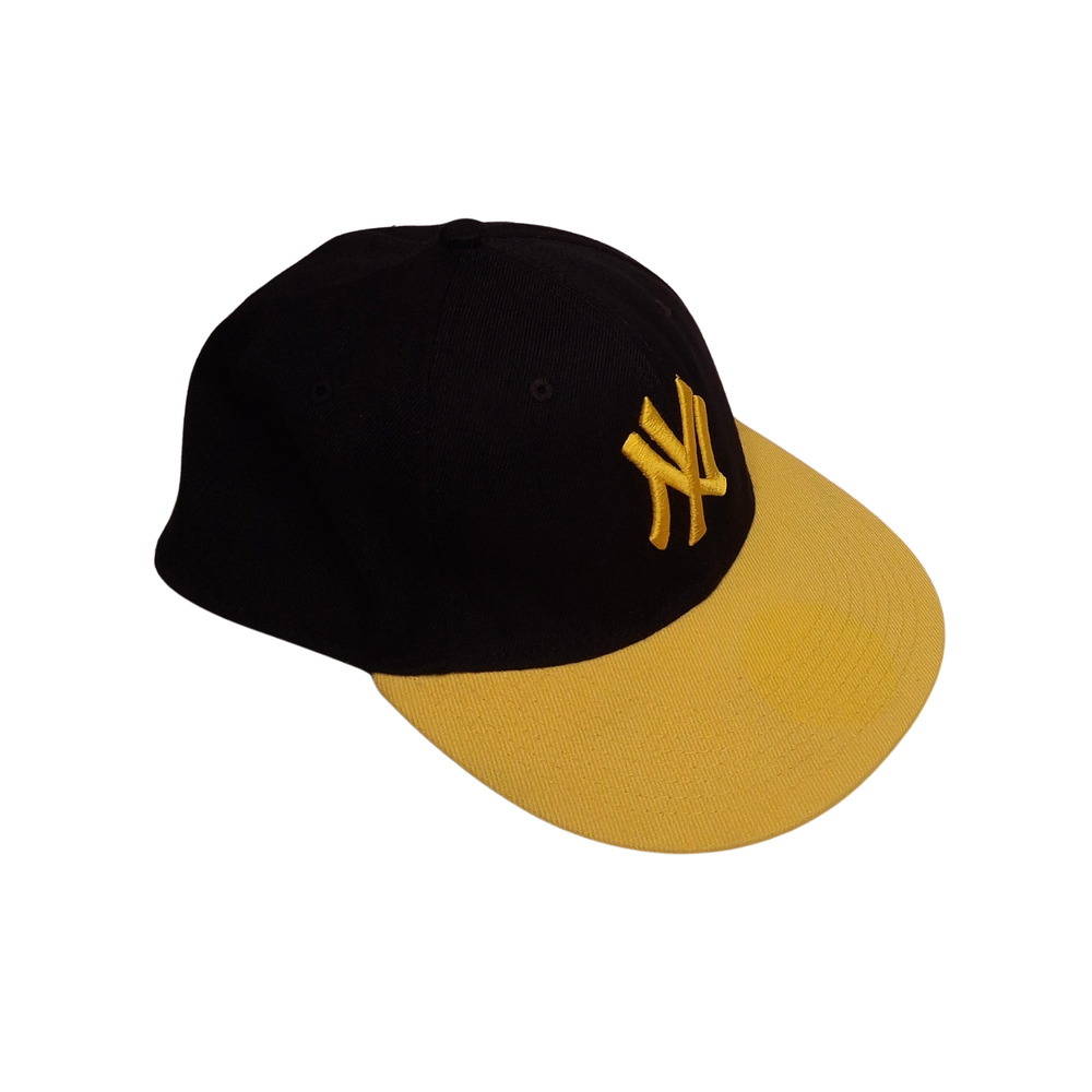 New York Yankees New Era 59FIFTY Fitted Hat 7 1/4 MLB Black Yellow Cap Authentic